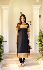 Cotton Elegant Straight 2 Piece Suit Set