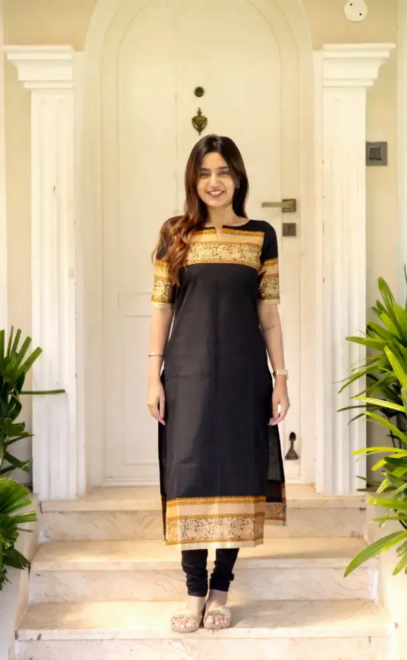 Cotton Elegant Straight 2 Piece Suit Set