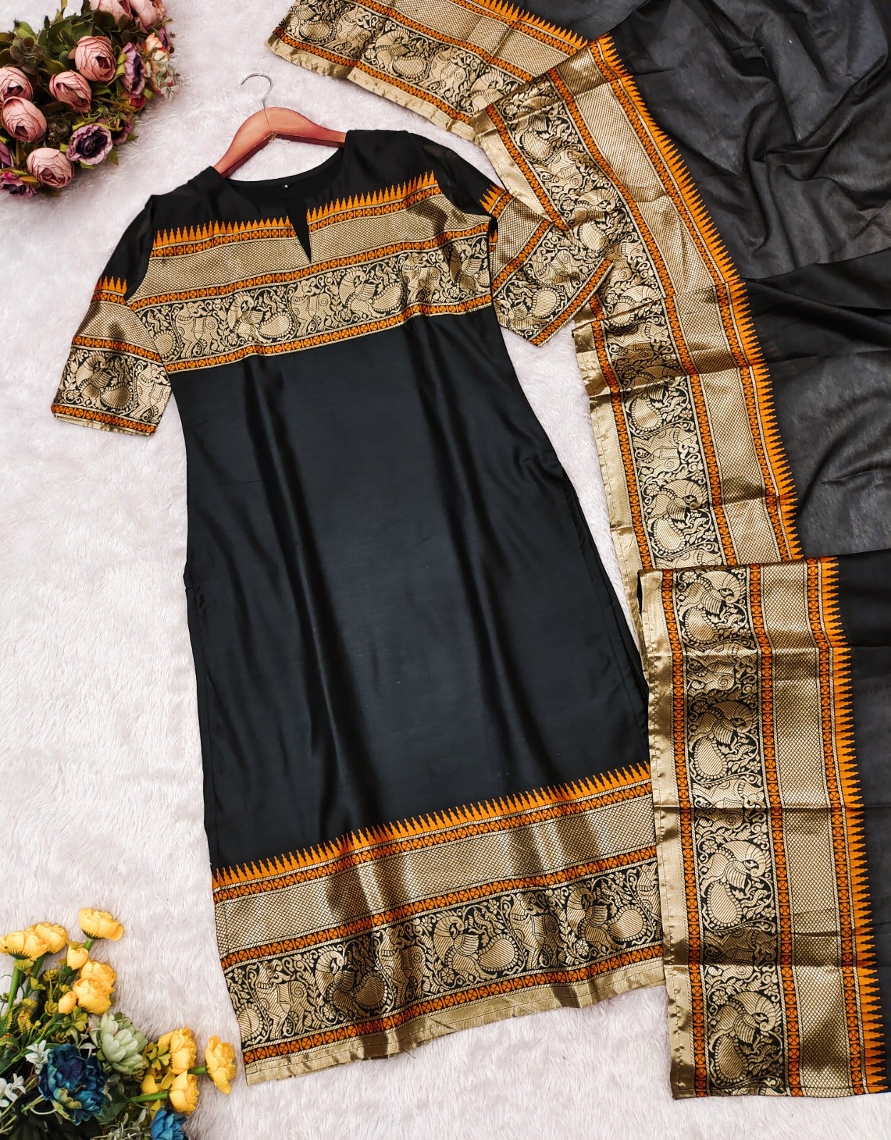 Cotton Elegant Straight 2 Piece Suit Set