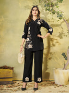 Designer Heavy Rayon Embroidered Co-Ord Set,