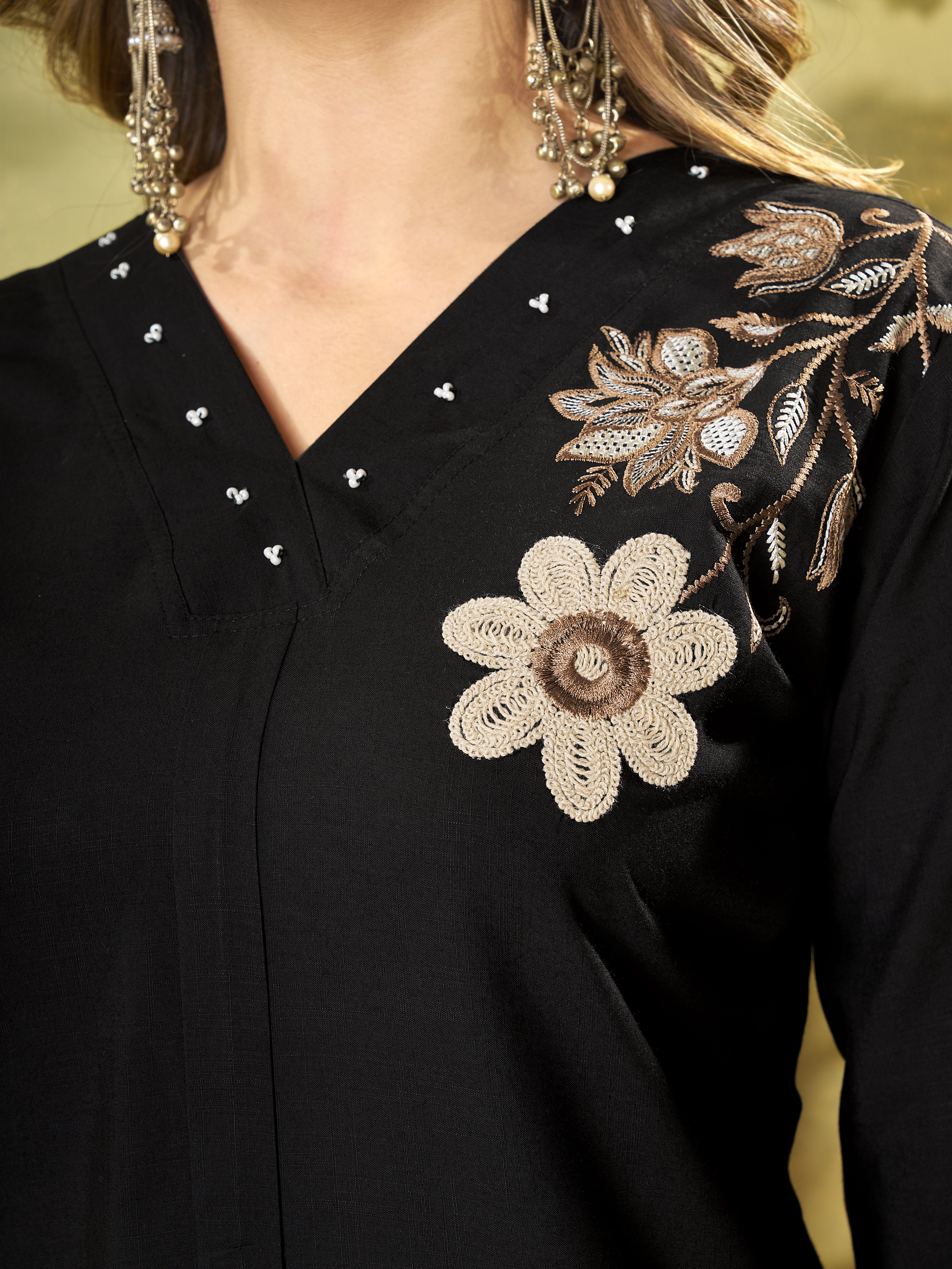 Designer Heavy Rayon Embroidered Co-Ord Set,