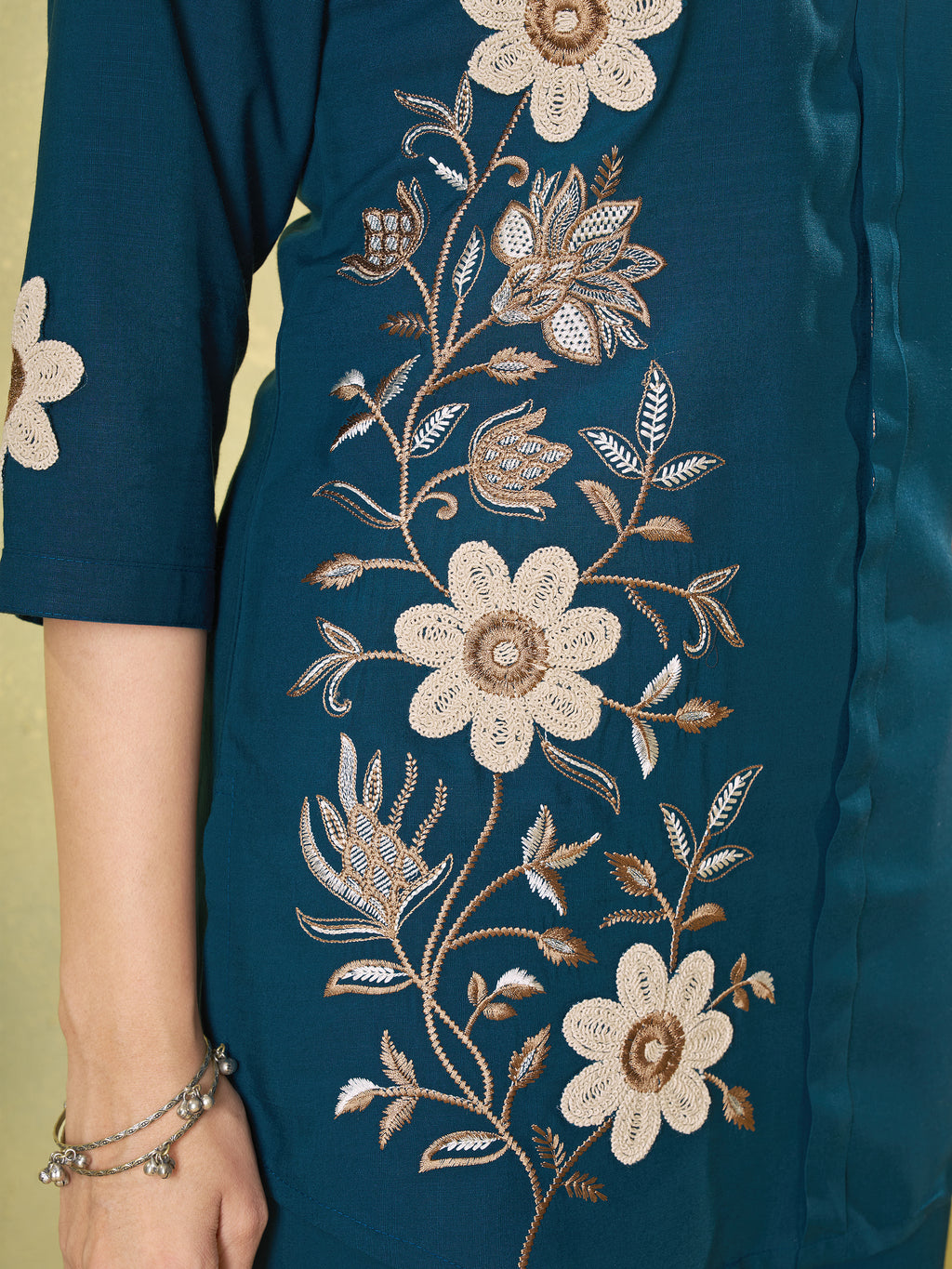 Designer Heavy Rayon Embroidered Co-Ord Set,