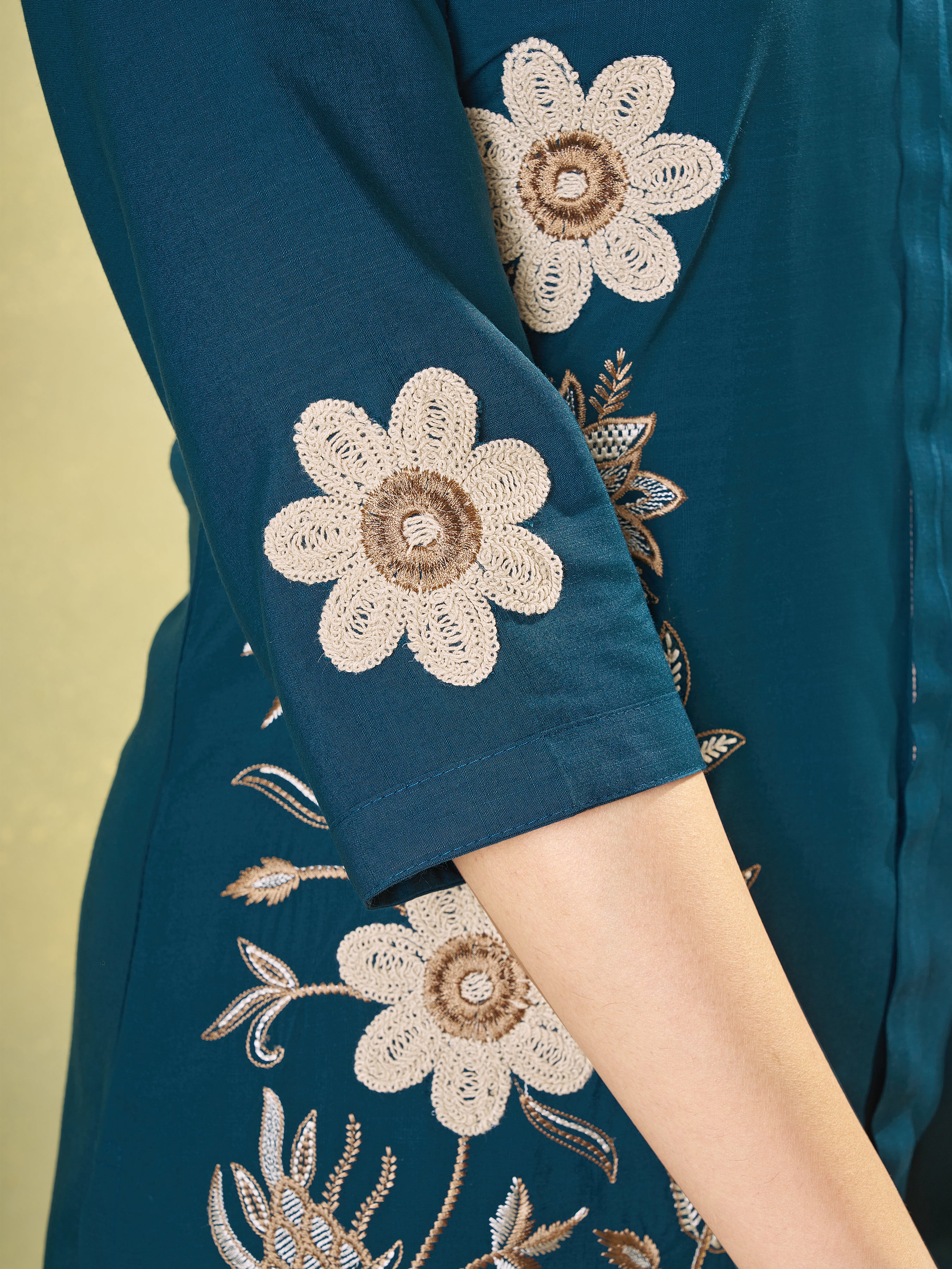 Designer Heavy Rayon Embroidered Co-Ord Set,