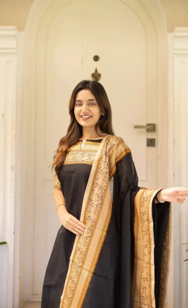 Cotton Elegant Straight 2 Piece Suit Set