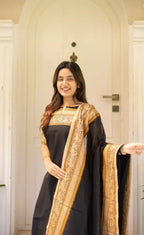 Cotton Elegant Straight 2 Piece Suit Set