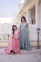 Gown with Dupatta AND Thread & Sequins Embroidered