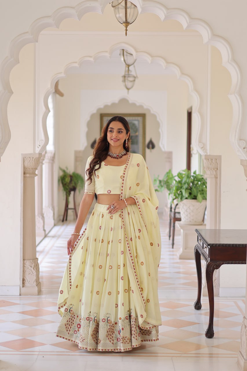 Lehenga Choli Set with Dupatta AND  Heavy Embroidered
