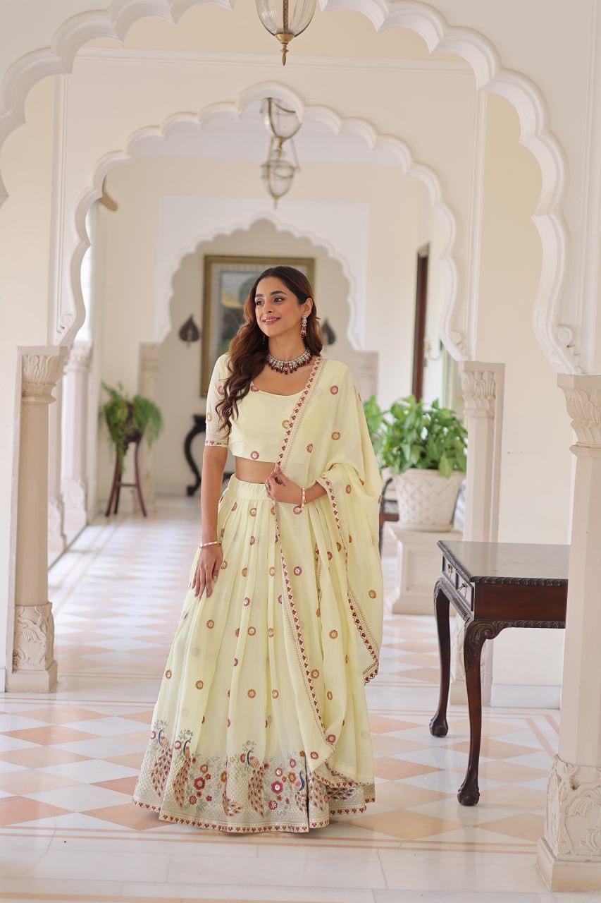 Lehenga Choli Set with Dupatta AND  Heavy Embroidered
