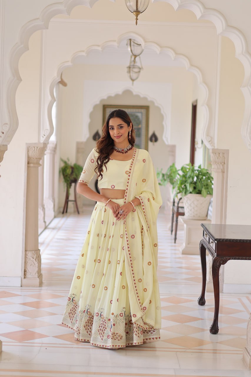 Lehenga Choli Set with Dupatta AND  Heavy Embroidered