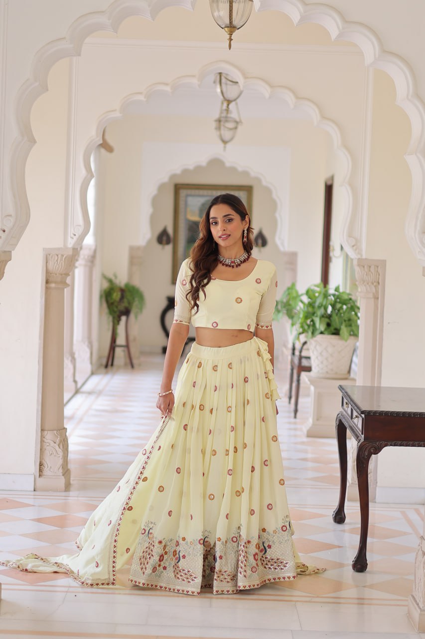 Lehenga Choli Set with Dupatta AND  Heavy Embroidered