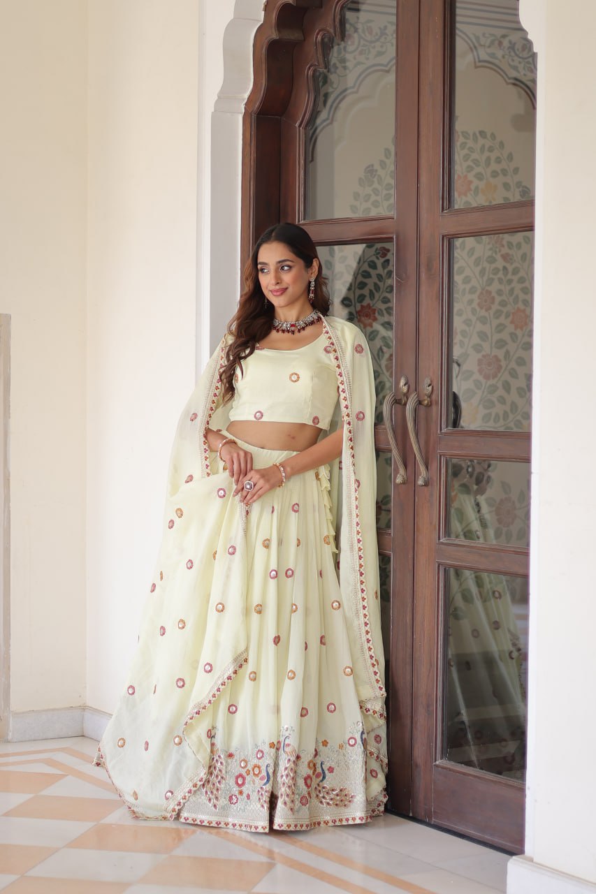 Lehenga Choli Set with Dupatta AND  Heavy Embroidered