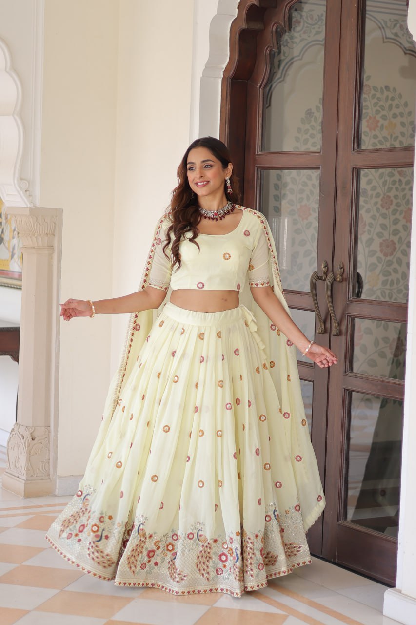 Lehenga Choli Set with Dupatta AND  Heavy Embroidered