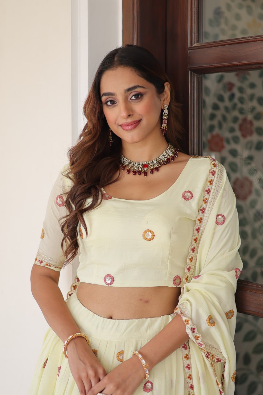 Lehenga Choli Set with Dupatta AND  Heavy Embroidered