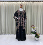KURTA PLAZZO PAIR WITH SHRUGE IN SEQUENCE EMBROIDERY WORK