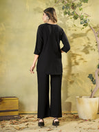 Designer Heavy Rayon Embroidered Co-Ord Set,