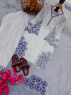 Pure Natural Crepe Top & Farshi Palazzo with Dupatta Set