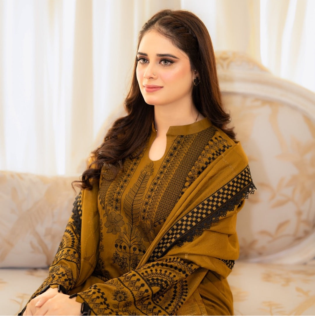 Party Wear Faux Georgette Embroidered Top Plazzo Dupatta Set