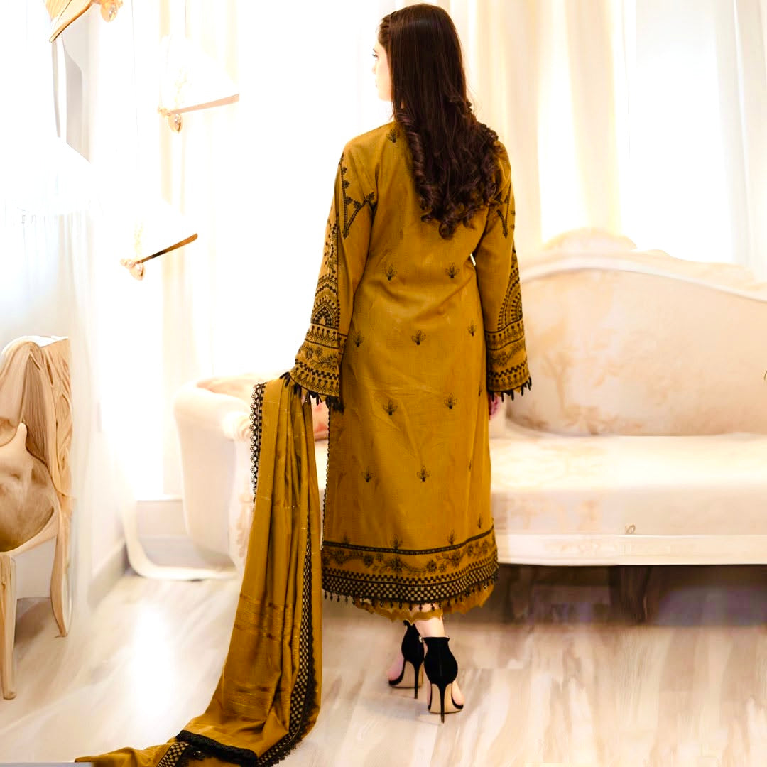 Party Wear Faux Georgette Embroidered Top Plazzo Dupatta Set