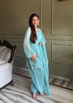 Farshi Salwar Set with Silk Kurta & Dupatta