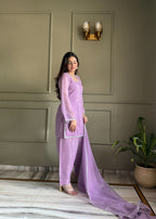 Farshi Salwar Set with Silk Kurta & Dupatta