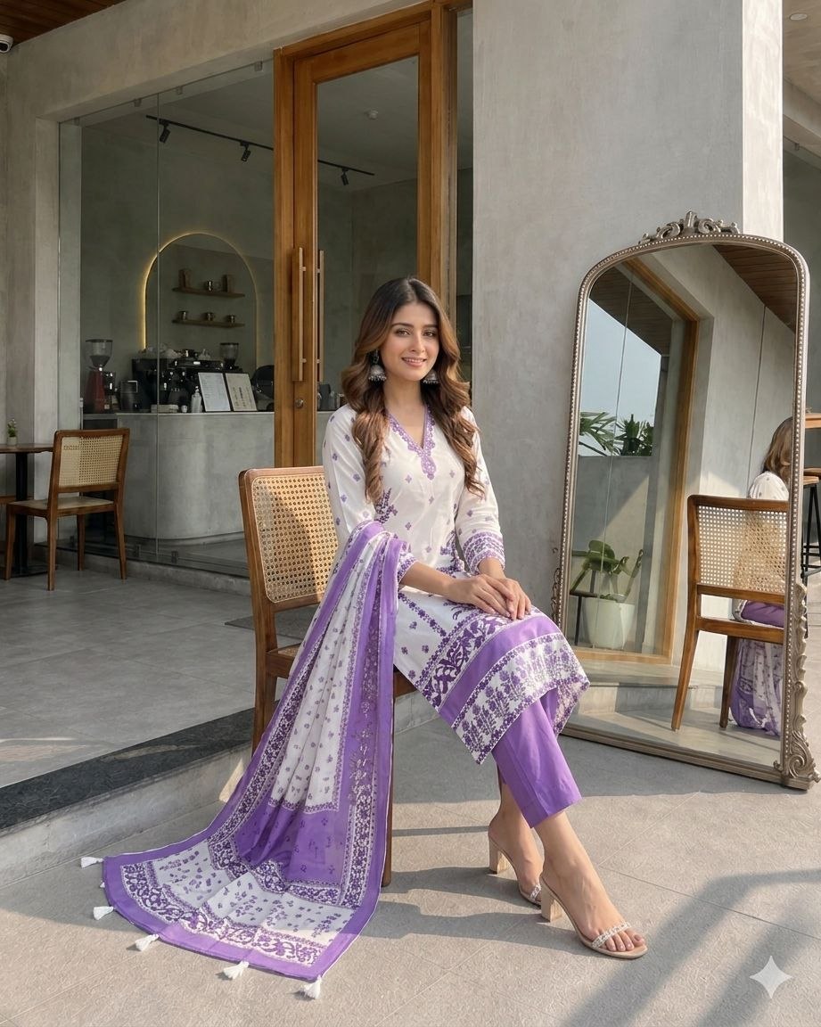 Premium Berry Silk Suit Set with Dupatta | Embroidered Ethnic Wear