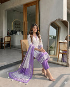 Premium Berry Silk Suit Set with Dupatta | Embroidered Ethnic Wear