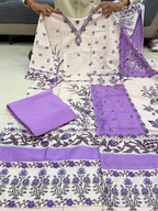 Premium Berry Silk Suit Set with Dupatta | Embroidered Ethnic Wear