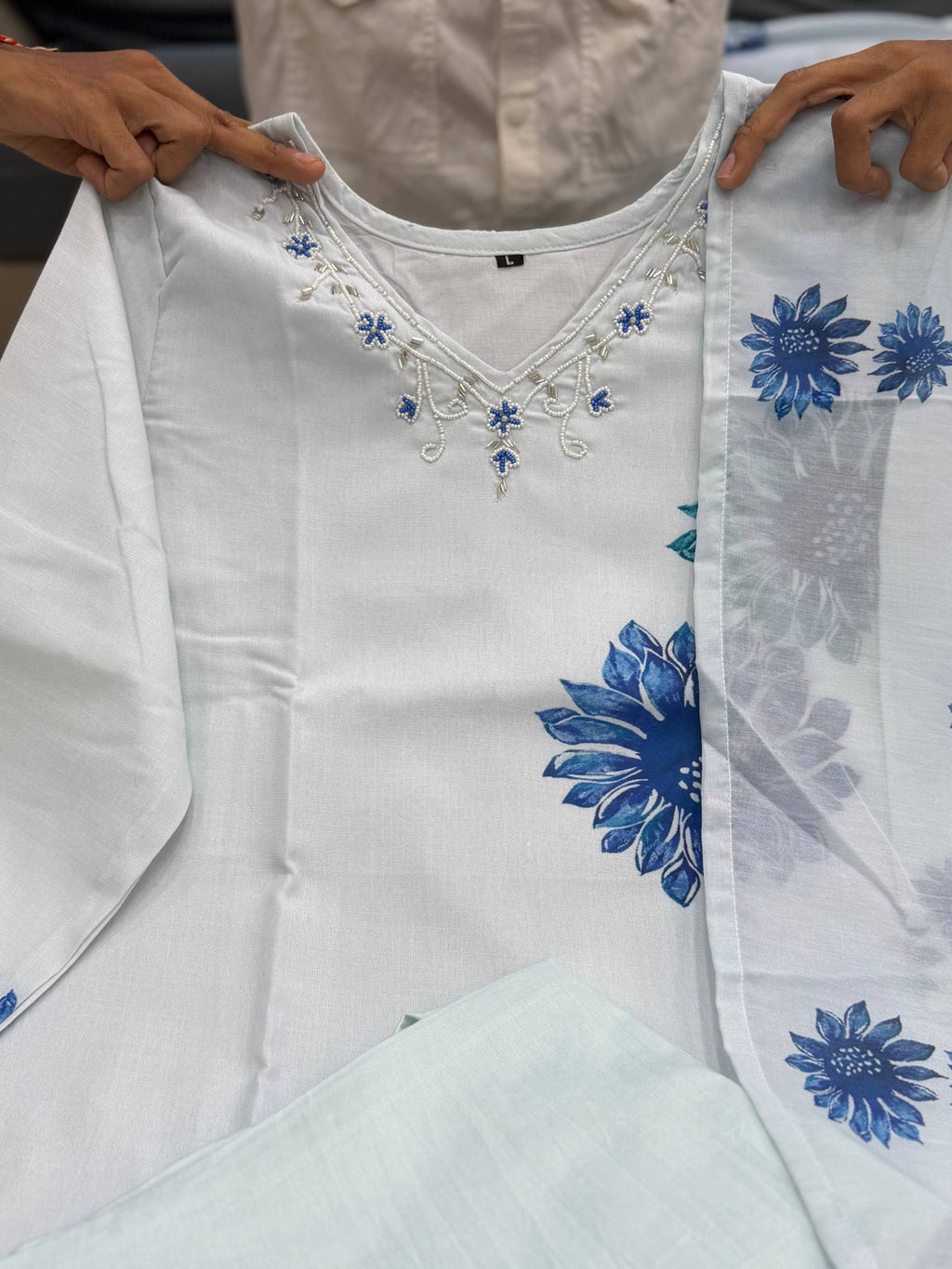 Summer Special Pure Lilan Top Pant Dupatta Set for Women
