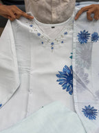Summer Special Pure Lilan Top Pant Dupatta Set for Women