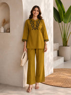 Roman Silk Co-Ord Set for Women. Summer matchung set