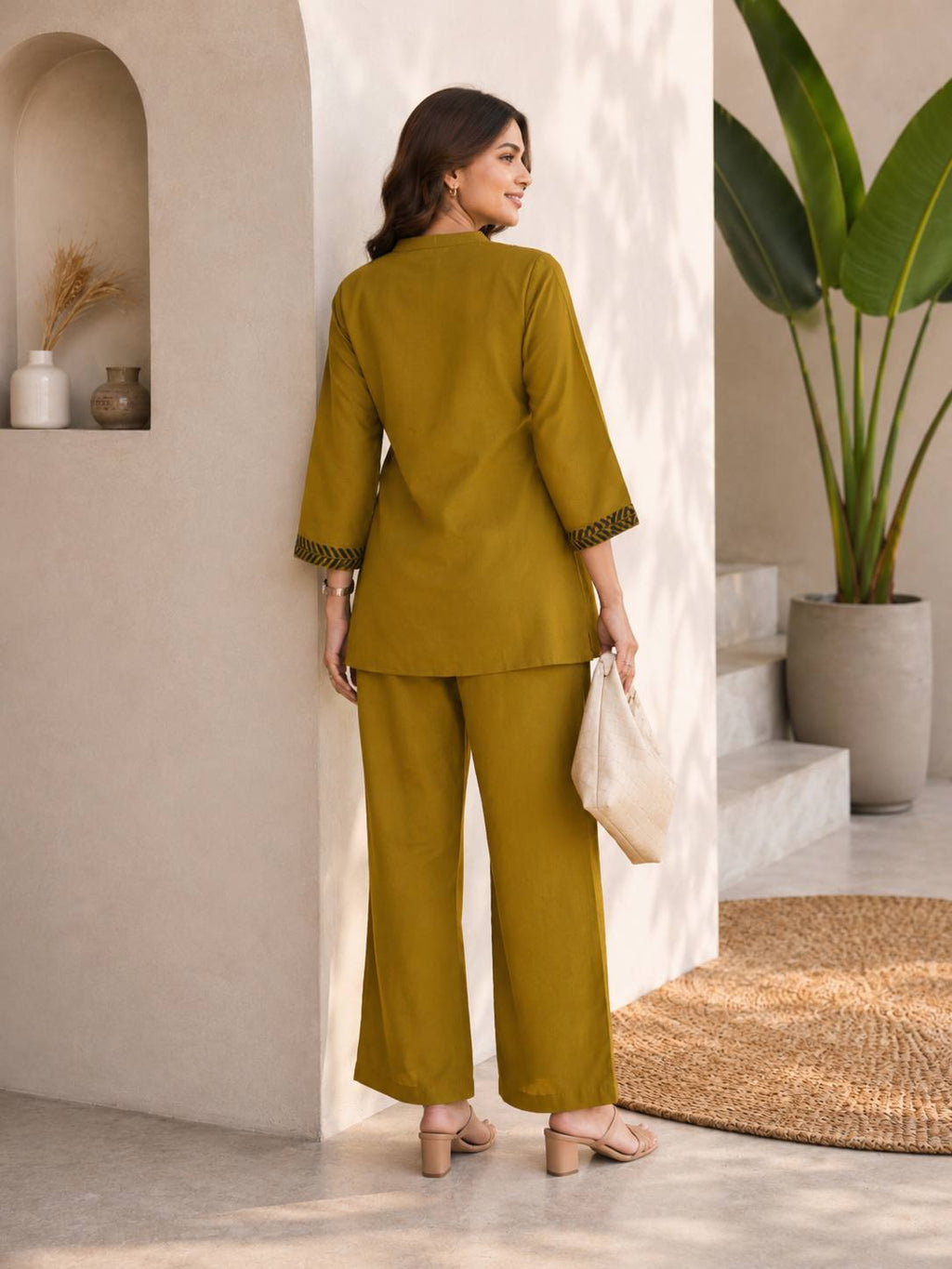 Roman Silk Co-Ord Set for Women. Summer matchung set