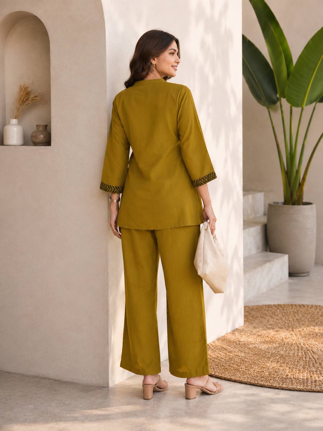Roman Silk Co-Ord Set for Women. Summer matchung set