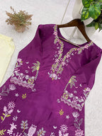 Summer Special Embroidered Co-Ord Set .Trendy Women's Fashion Outfit
