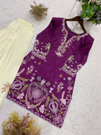Summer Special Embroidered Co-Ord Set .Trendy Women's Fashion Outfit