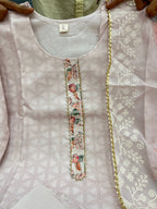 Women's Printed Lilan Suit Set | Light Pink Traditional Kurta Set