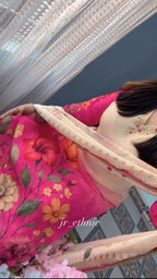 Soft Waves Silk Kurti Set with Pant & Dupatta