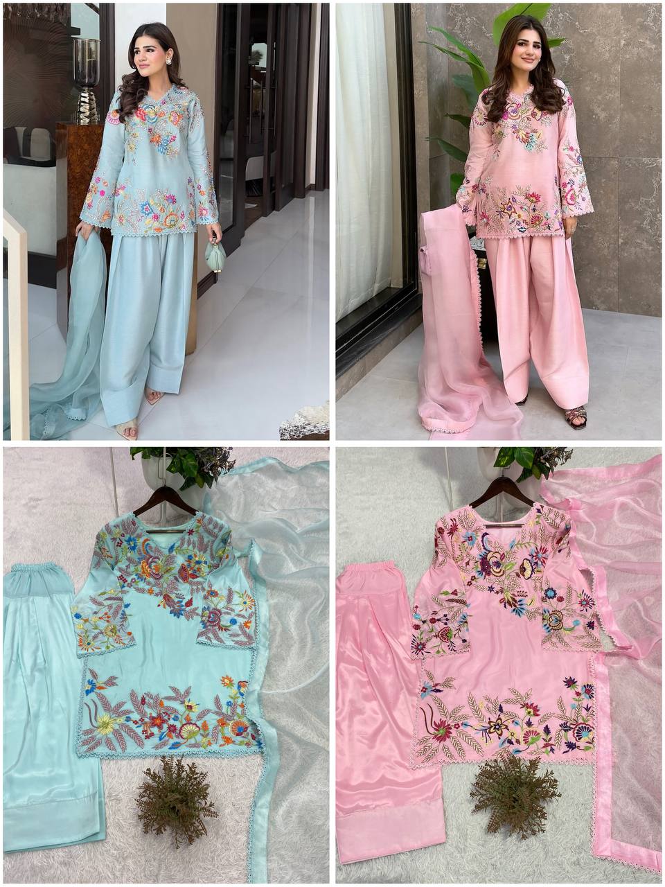 Farsi Salwar Suit Set for Women with Dupatta