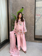Farsi Salwar Suit Set for Women with Dupatta