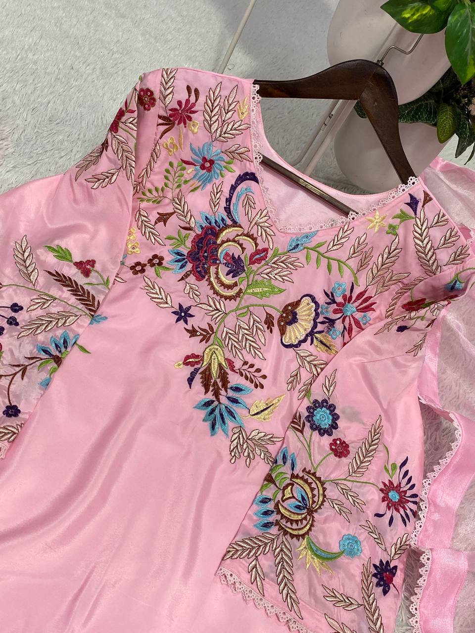 Farsi Salwar Suit Set for Women with Dupatta