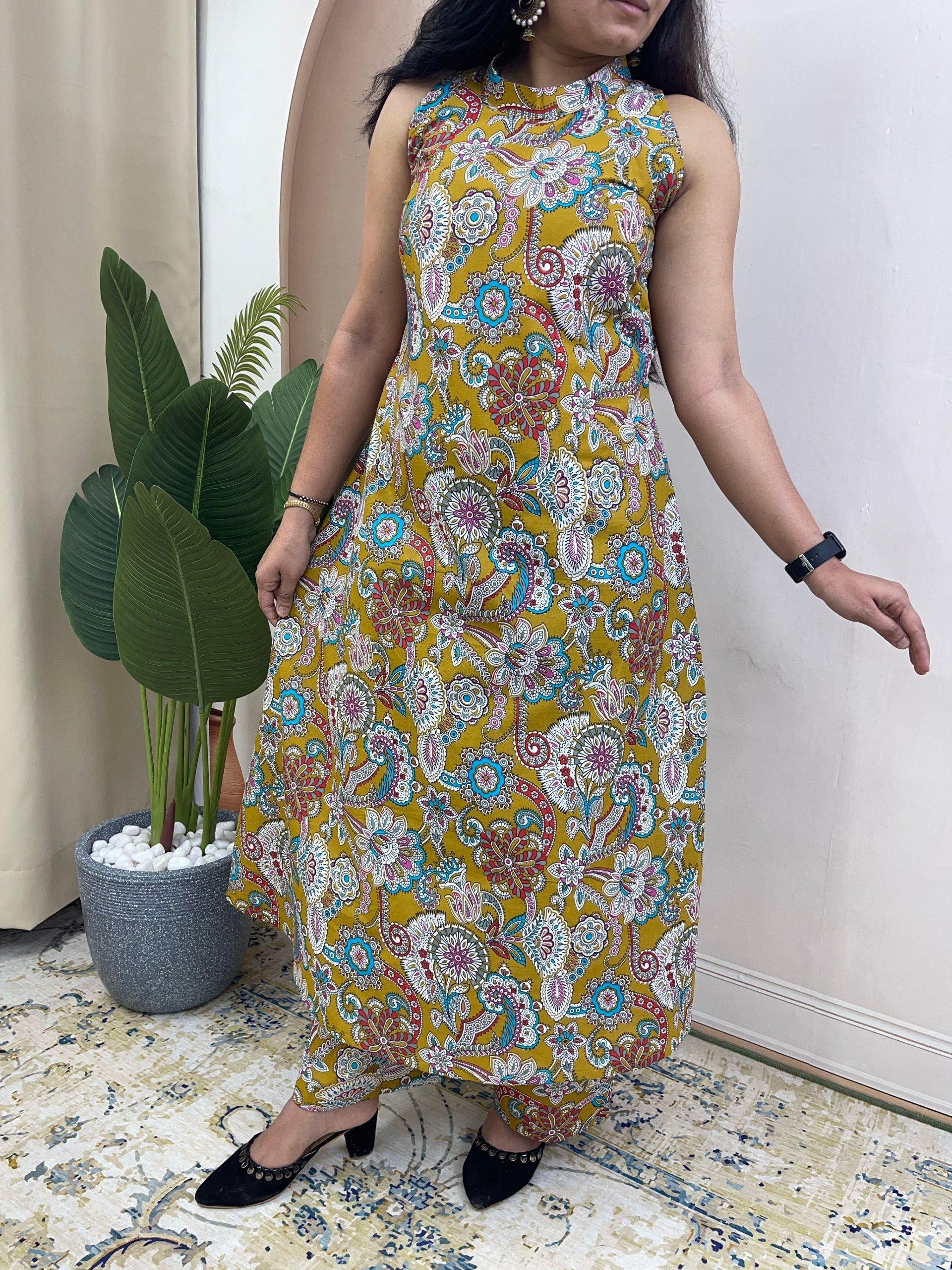 Summer Special Pure Cotton Printed Co-ord Set for Women | Sleeveless Kurti & Palazzo Set