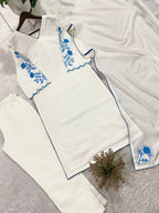 Roman Silk  Kurta Pant Set with Dupatta