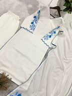 Roman Silk  Kurta Pant Set with Dupatta