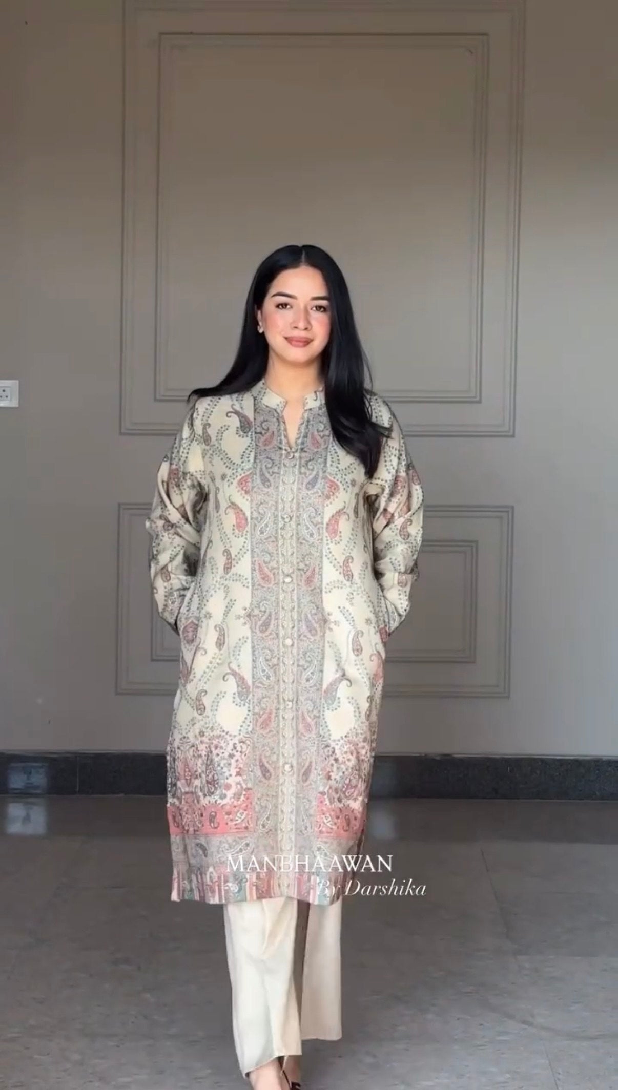 Berry Silk Kurta Pant Dupatta Set for Women