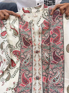 Berry Silk Kurta Pant Dupatta Set for Women