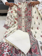 Berry Silk Kurta Pant Dupatta Set for Women