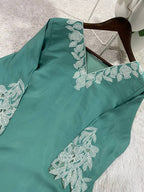 Cotton Co-Ord Set with Embroidered Top and Pant