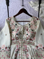Silk Sequence Embroidered Kurta Palazzo Set with Dupatta
