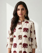 Special Pure Soft Rayon Cotton Printed Co-ord Set for Women  Stylish Kurti Palazzo Set