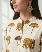 Special Pure Soft Rayon Cotton Printed Co-ord Set for Women  Stylish Kurti Palazzo Set