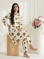 Special Pure Soft Rayon Cotton Printed Co-ord Set for Women  Stylish Kurti Palazzo Set